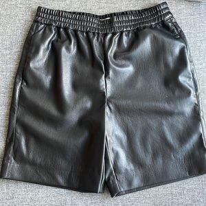 Leather shorts